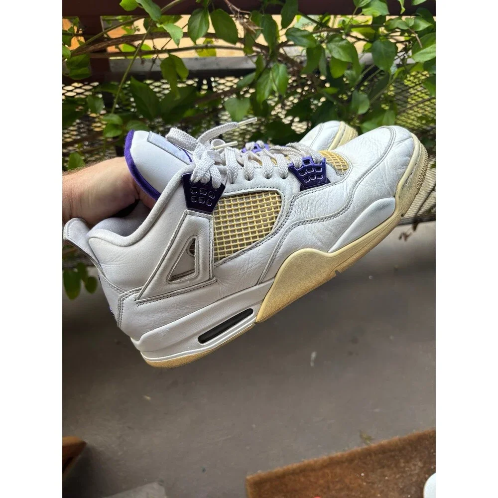 Nike Air Jordan 4 Retro Mid Purple Metallic СТ8527-115 Men’s Size 13